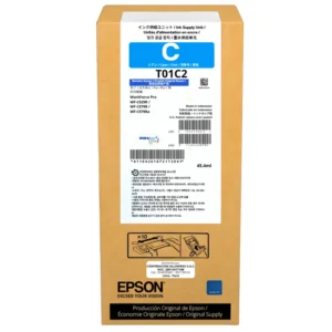 Tinta Epson T01C220 Cyan original DURABrite Ultra 45.4 ml bolsa ink pack sellada