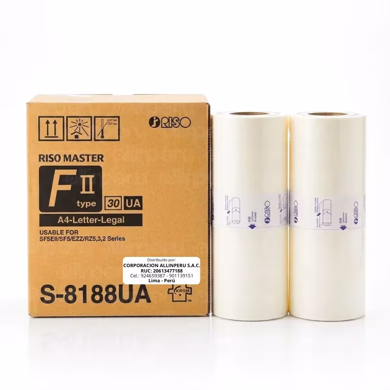 Rollo master S-8188UA A4 para duplicadora RISO SF5130 EZ RZ220 — AllinPerú