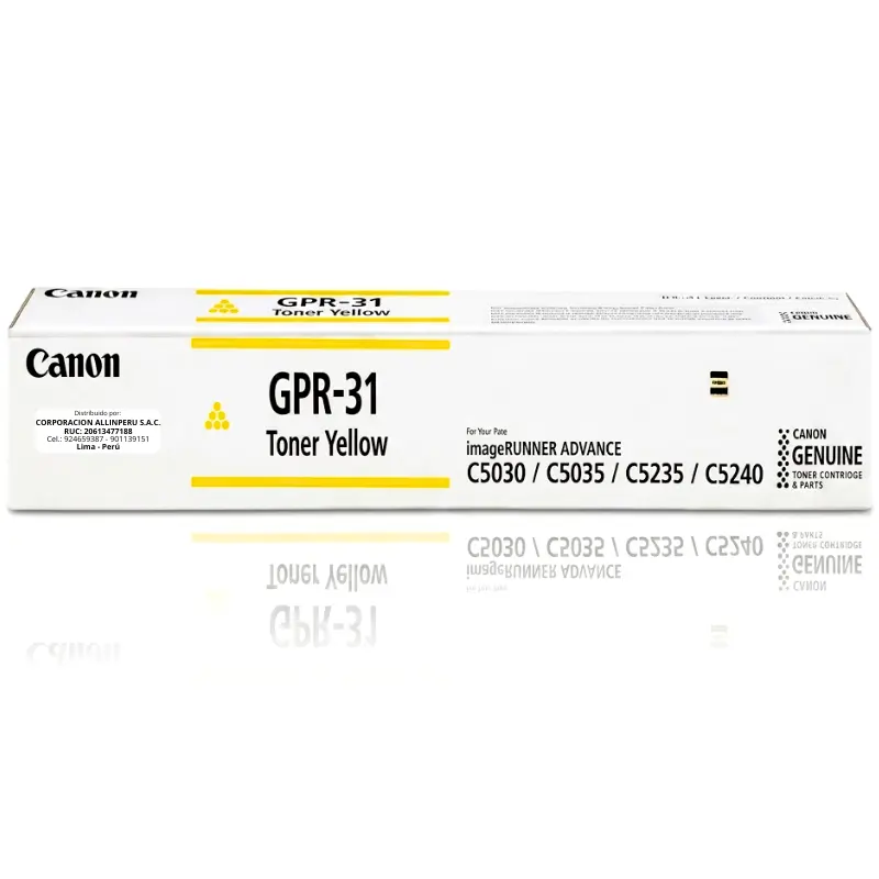 Tóner Canon GPR-31 amarillo original para imageRUNNER ADVANCE C5030 C5035 C5235 C5240