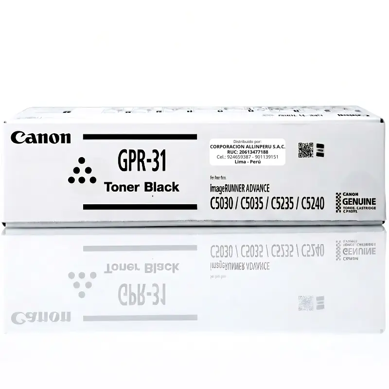 Tóner Canon GPR-31 negro original para imageRUNNER ADVANCE C5030 C5035 C5235 C5240