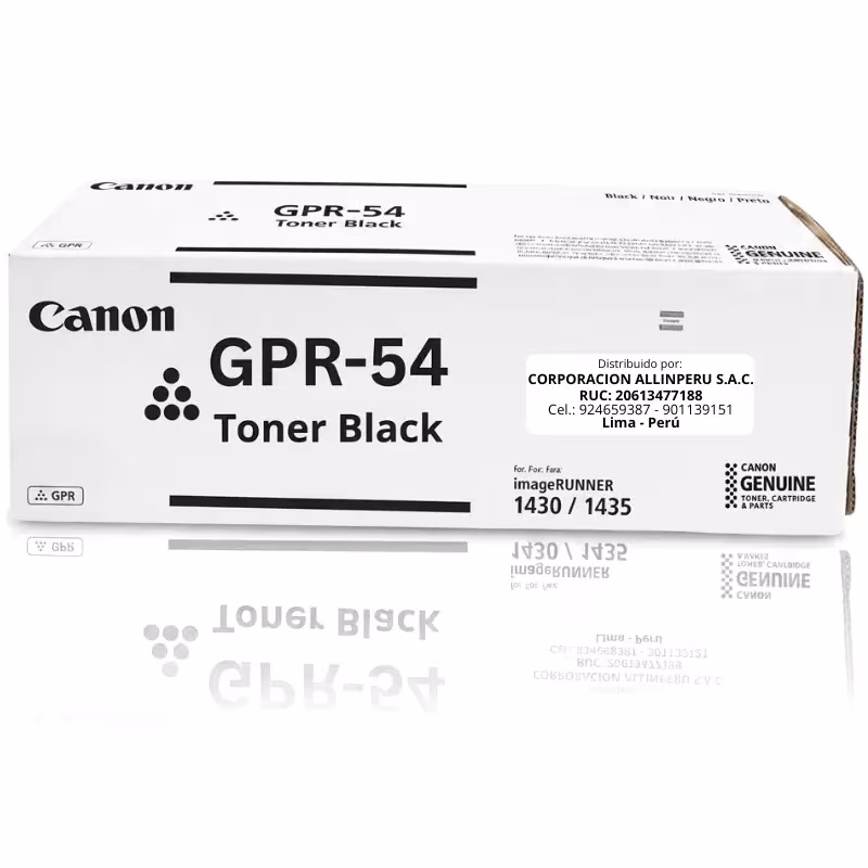 Tóner Canon GPR-54 negro original para imageRUNNER 1435 y 1430