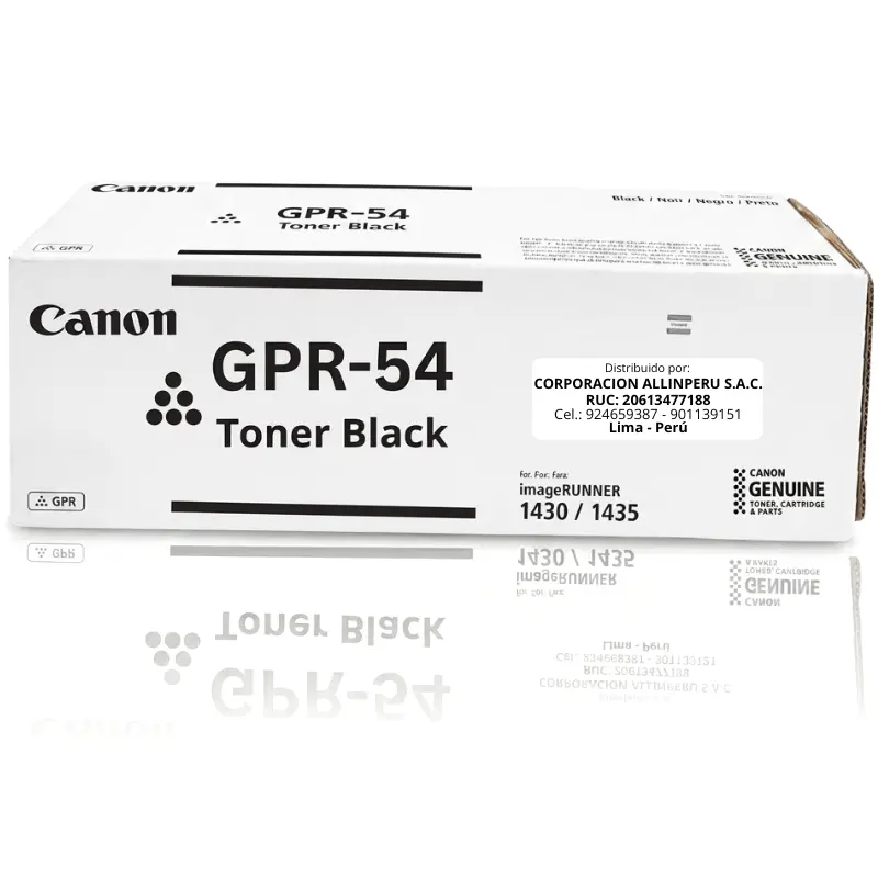 Tóner Canon GPR-54 negro original para imageRUNNER 1435 y 1430