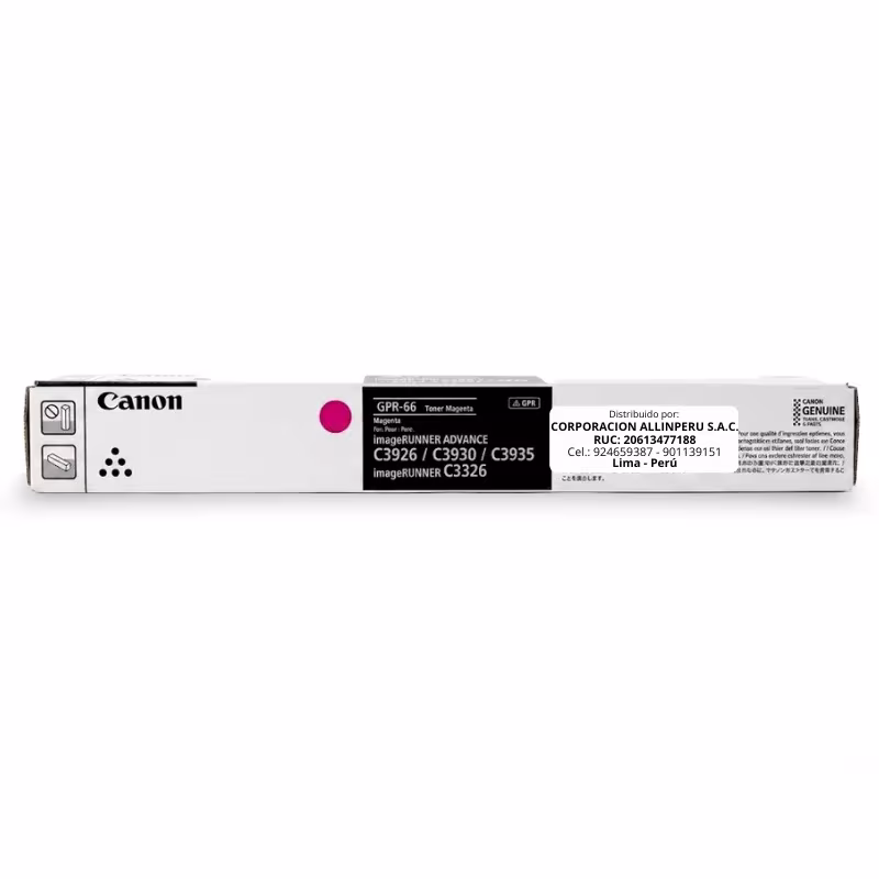 Tóner Canon GPR-66 Magenta 5755C003AA original sellado para imageRUNNER ADVANCE DX