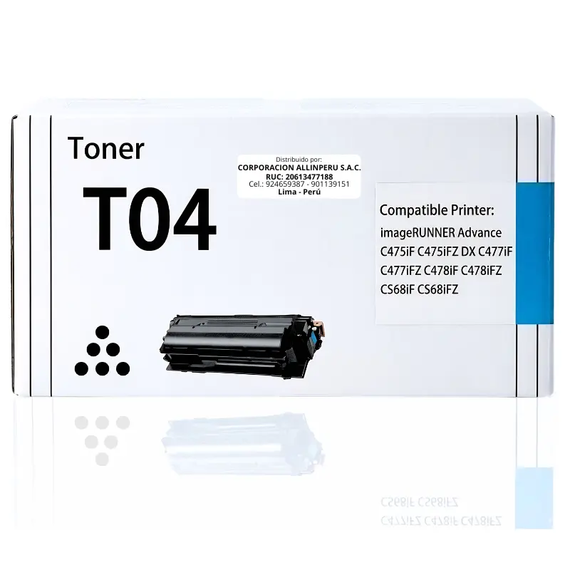 Toner Canon T04 cian original 2979C001AA para imageRUNNER ADVANCE C475 C478iF