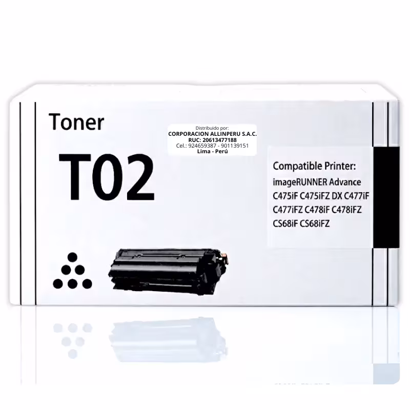 Toner Canon T04 negro original 2980C001AA para imageRUNNER ADVANCE C475 C478iF