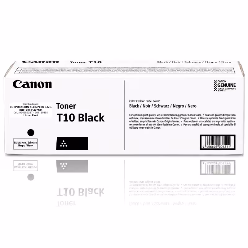 Toner Canon T10 Negro 4566C001AA original para imageRUNNER C1533 C1538