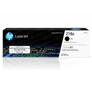 Toner HP 218A W2180A negro original caja frontal AllinPeru