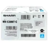 Tóner Sharp MX-C30NTC Cian original caja sellada vista frontal