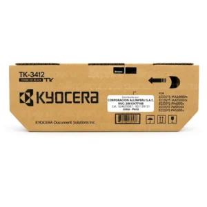 Foto de tóner Kyocera TK-3412 negro original de frente