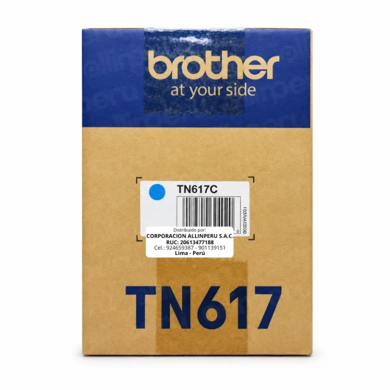 Foto de empaque sellado de fábrica del cartucho Brother TN617C