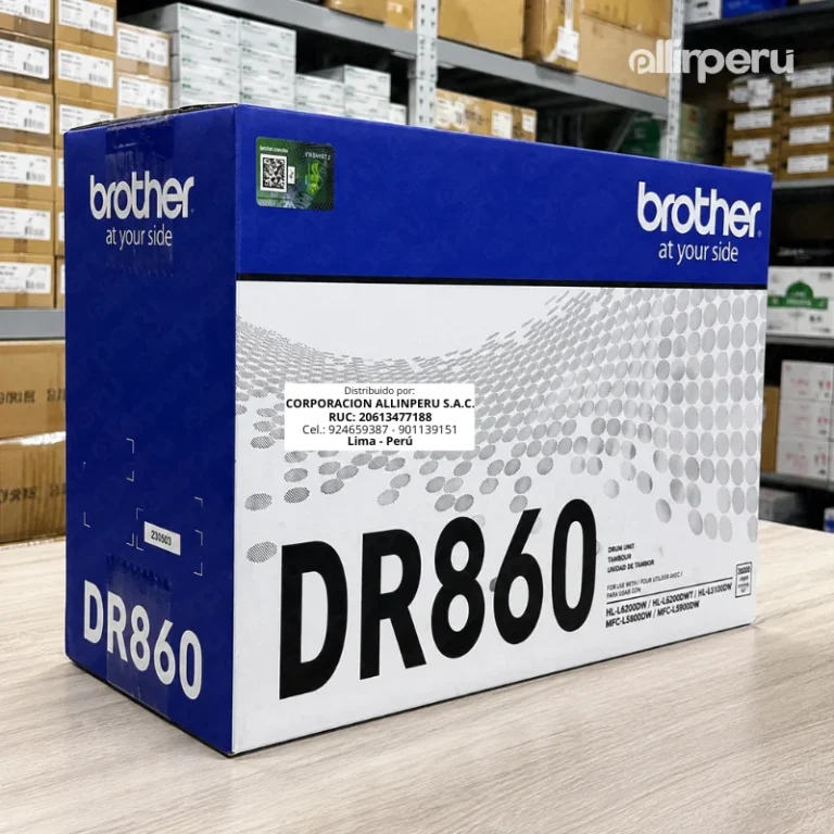 Foto de tambor DR-860 en empaque sellado de fábrica