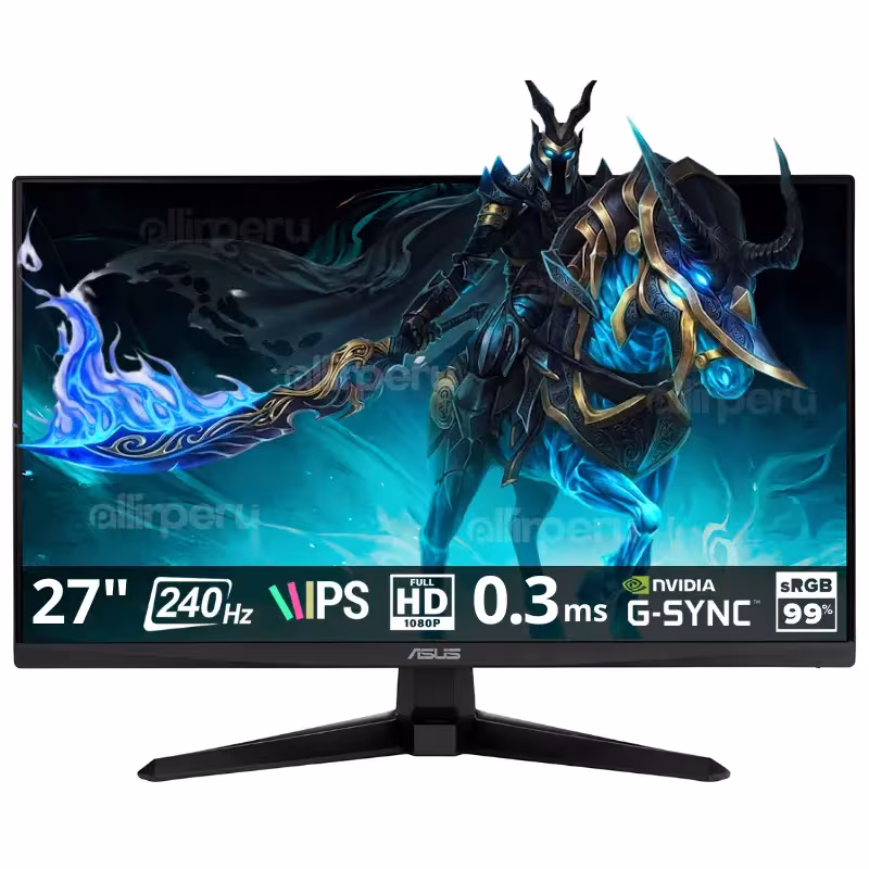 Monitor Asus TUF Gaming VG279QM5A 27 pulgadas 240Hz vista frontal