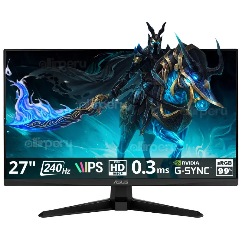 Monitor Asus TUF Gaming VG279QM5A 27 pulgadas 240Hz vista frontal