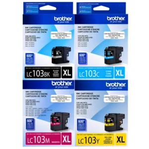 Foto de pack tinta Brother LC103 4 colores original completo