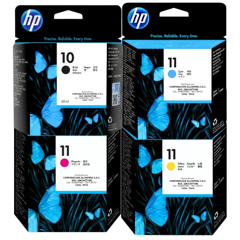 Foto de pack tinta hp 11 y hp 10 original AllinPerú
