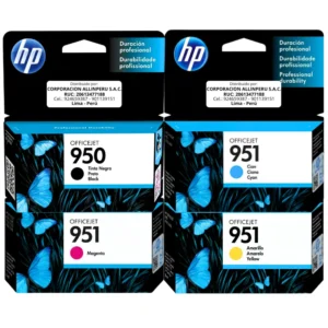 Pack tinta HP 950 951 original 4 cartuchos completos