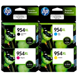 Pack tinta HP 954XL 4 colores original negro cian magenta amarillo