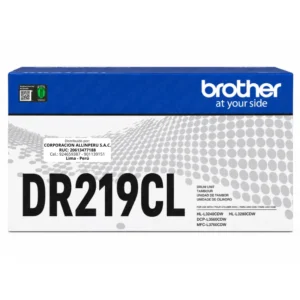 Tambor Brother DR-219CL color original frontal sobre fondo blanco