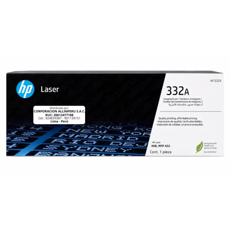 Tambor HP 332A negro W1332A original de fábrica