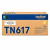 Foto de tóner brother tn617y amarillo original de ultra alto rendimiento vista frontal