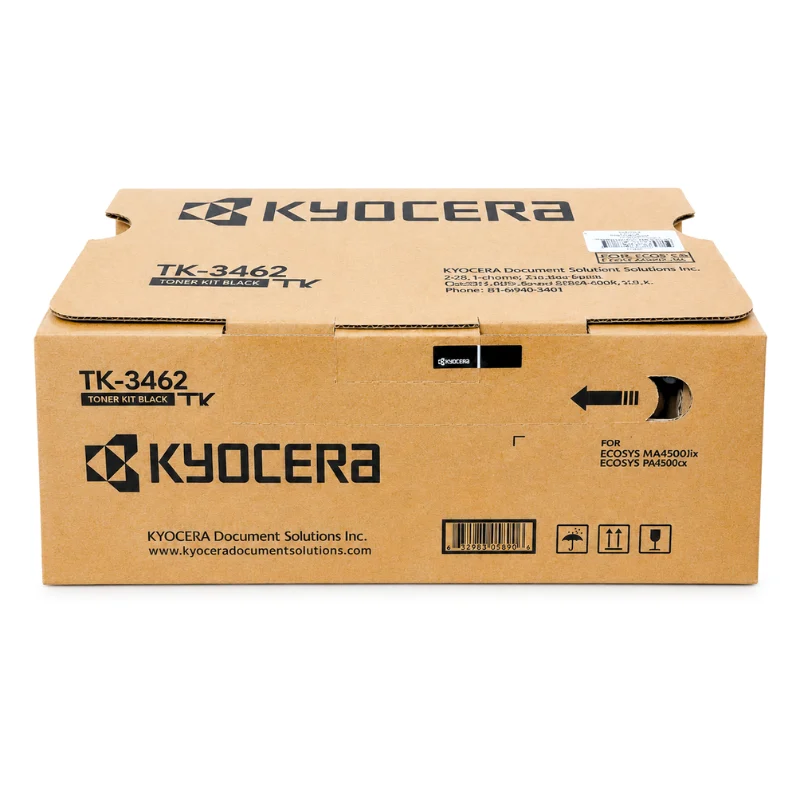 Foto de tóner Kyocera TK-3462 negro original frontal