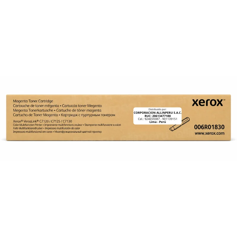Foto de tóner Xerox 006R01830 magenta caja frontal VersaLink C7120