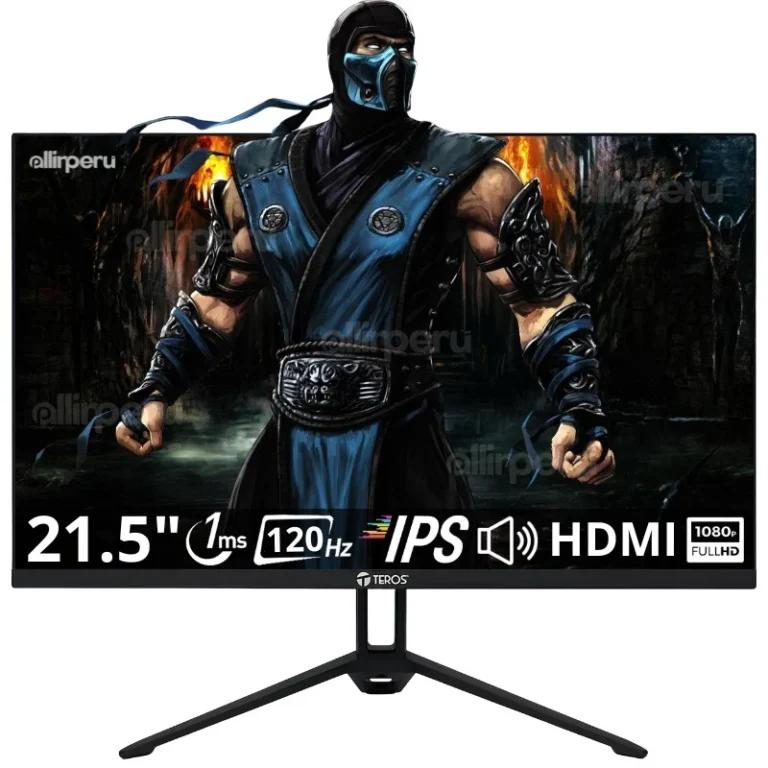 Monitor Teros TE-2133S 21.5 pulgadas IPS 120Hz vista frontal