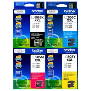 Pack tinta Brother LC505 LC509BK 4 colores original