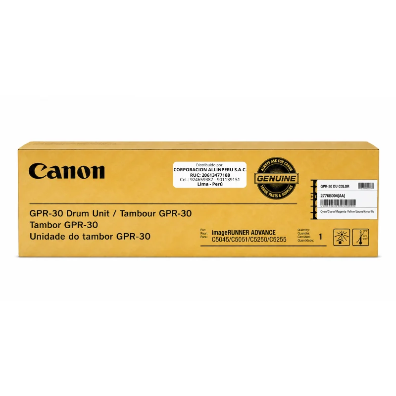 Tambor Canon GPR-30 Color frontal empaque original