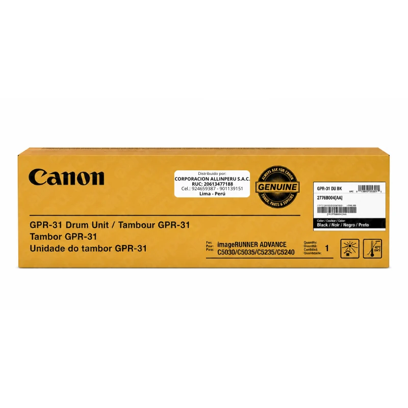 Tambor Canon GPR-31 Negro iR ADVANCE C5030, C5235