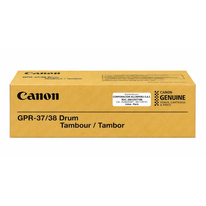 Unidad de tambor Canon GPR-37/38 negro original de frente