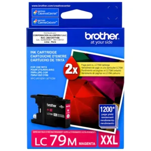 Foto de tinta Brother LC-79M magenta cartucho original frontal