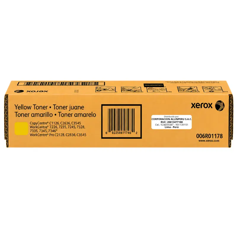 Tóner Xerox 006R01178 amarillo original de fábrica